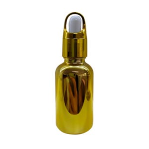 frasco dropper dourado
